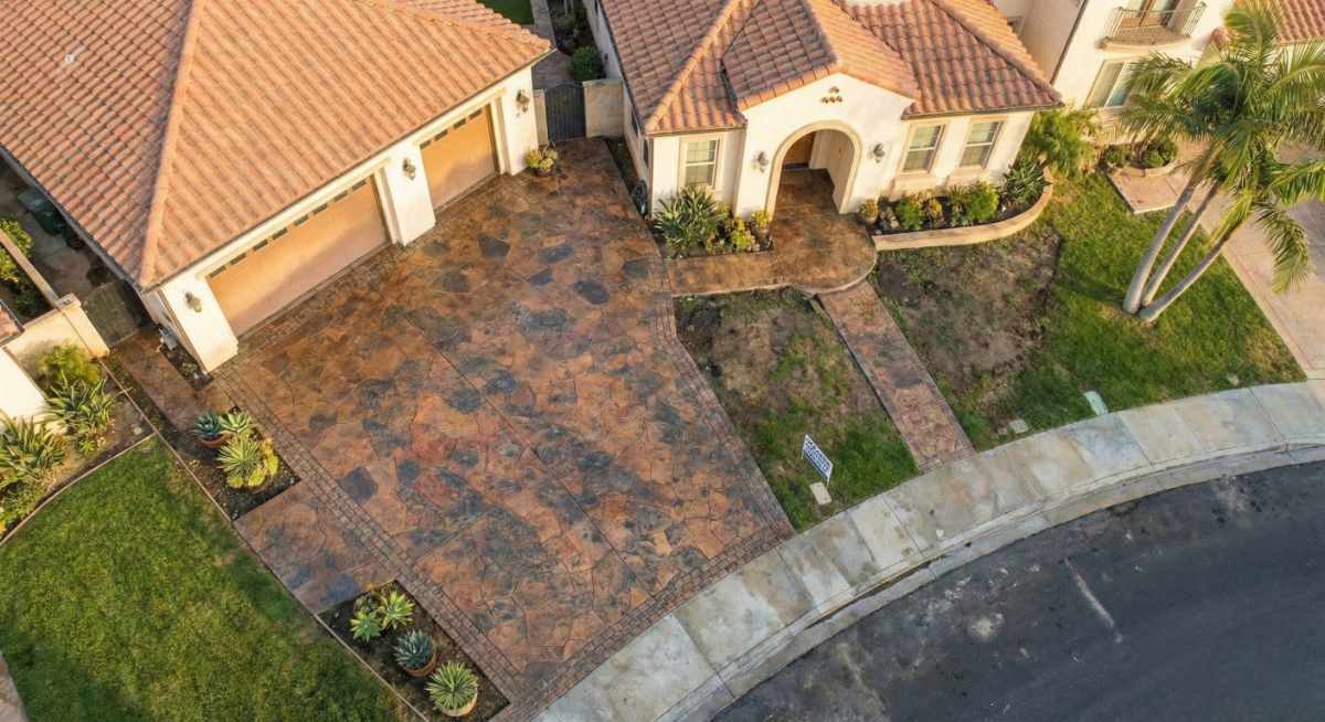 Stamped and Decorative Concrete Driveways
